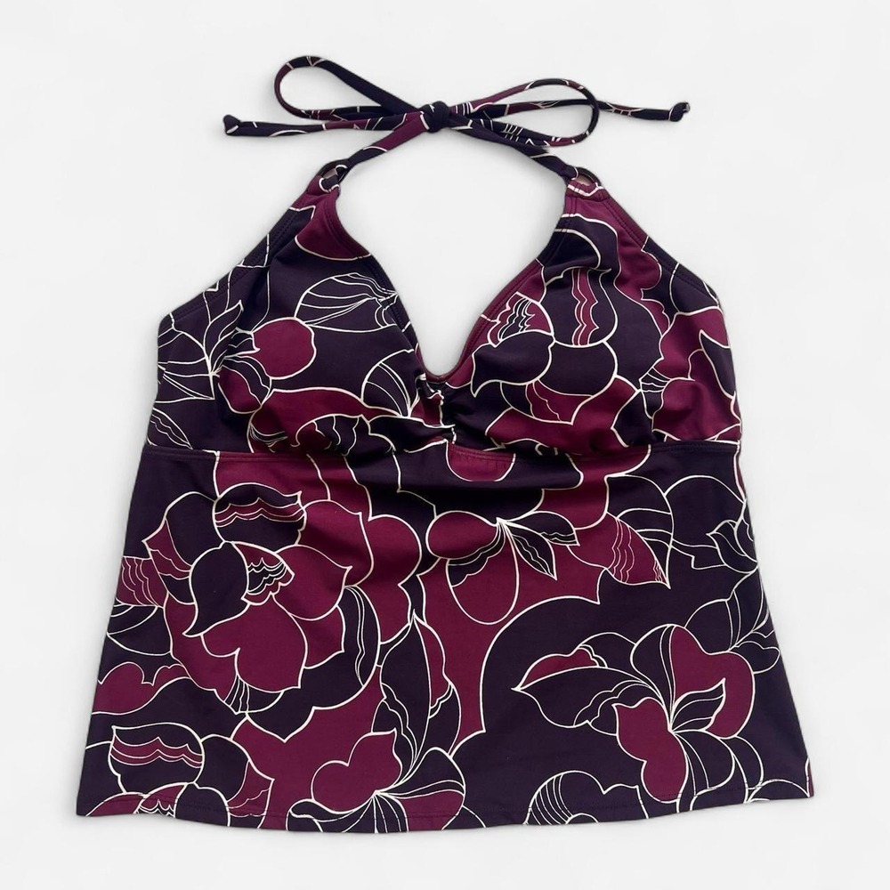 Y2K Merona Purple Burgundy Halter Top